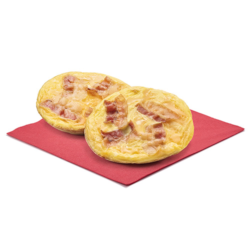 Two Omelettes with Cheese & Bacon