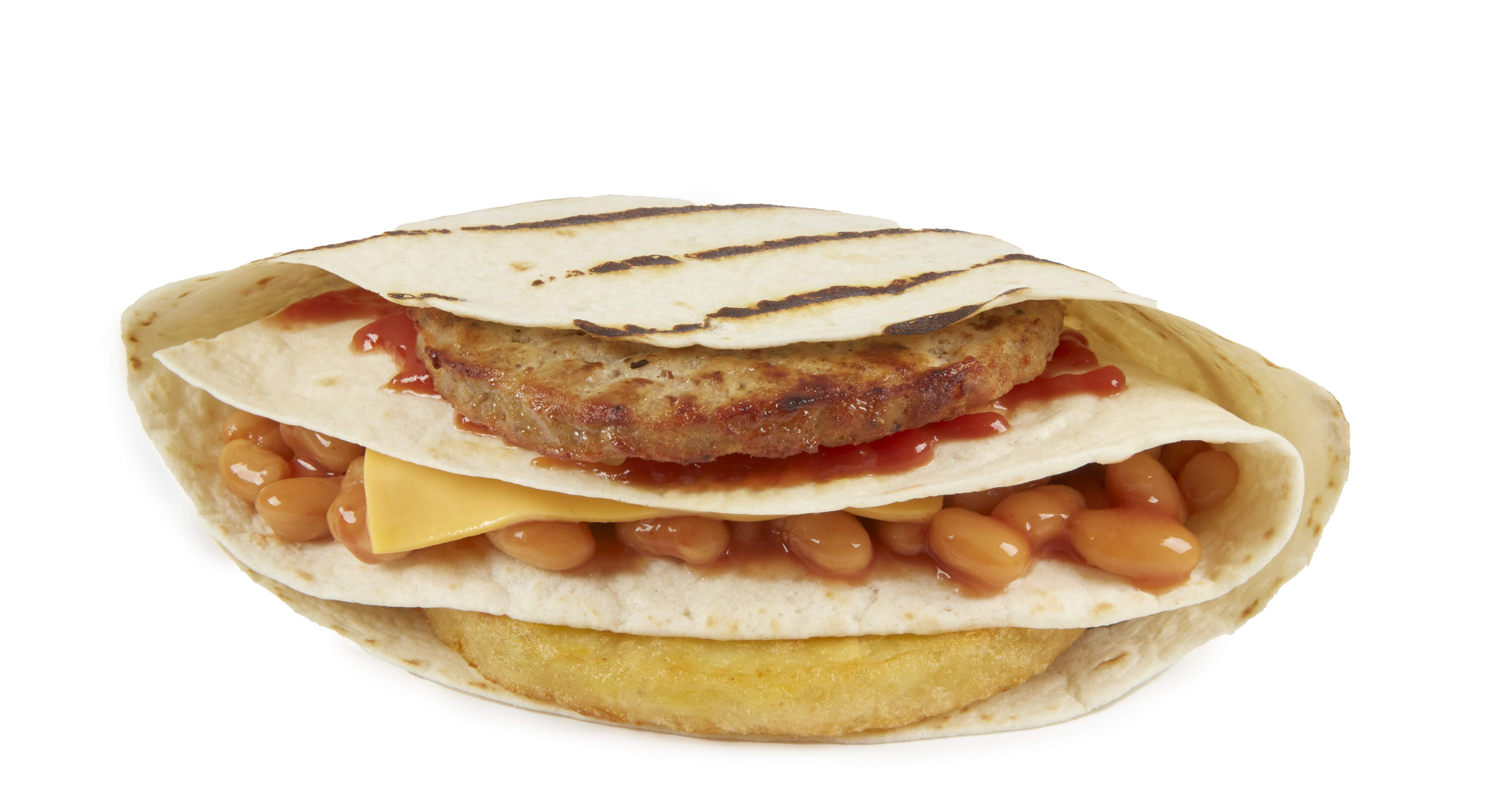 Breakfast Bean Wrap